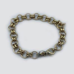 14k gold handmade chain bracelet