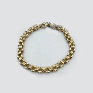 14kt Yellow Gold Handmade Gatelink Bracelet