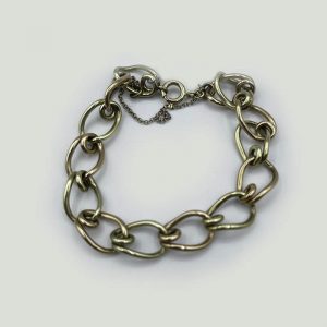 12kt Gold Two Tone Link Bracelet
