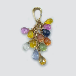 Pendant – Multi-colored Sapphire Brio