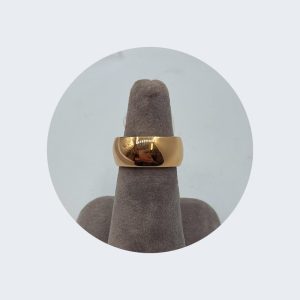 14K Rose Gold Shiny Thick Wedding Band