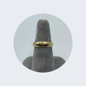 14K Yellow Gold Shiny Medium Band - Wedding