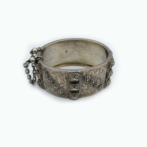 Scottish Silver Antique Cuff Bracelet