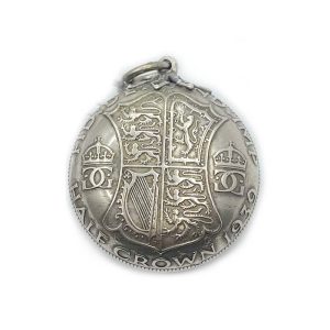 Scottish Silver Antique Locket - Crowns and Harps