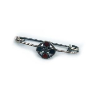 Scottish Silver Brooch Pin - Agate