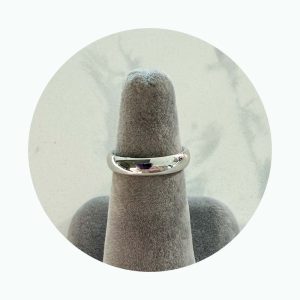 Platinum Medium Thickness Metal Wedding Ring